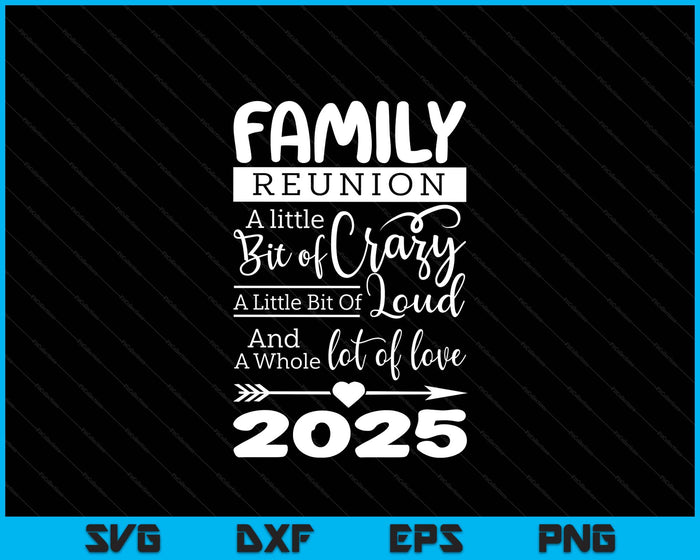 Family Reunion 2025 Funny Ain't No Family Like The One I Got SVG PNG Digital Printable Files