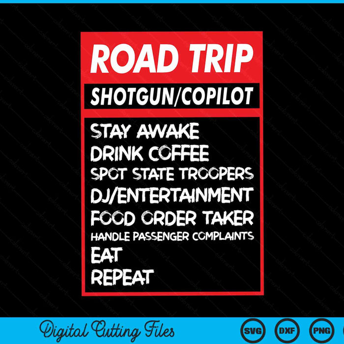 Family Road Trip Shirts Funny Vacation Summer Outdoors SVG PNG Digital Cutting Files