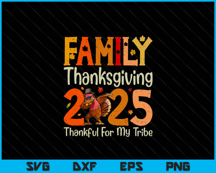 Family Thanksgiving 2025 Crew Turkey Matching SVG PNG Digital Printable Files