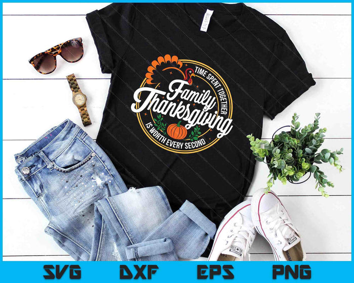 Family Thanksgiving Turkey Thankful Fall Autumn SVG PNG Digital Printable Files