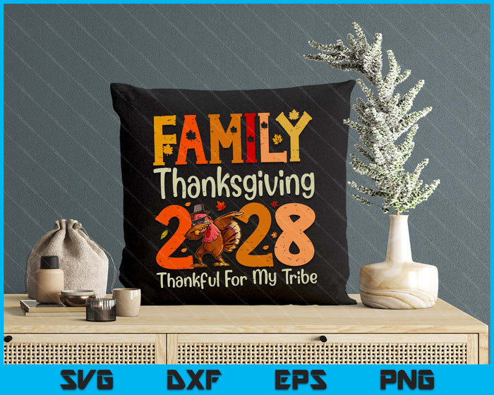 Family Thanksgiving 2028 Thanksgiving Crew Turkey Matching SVG PNG Digital Printable Files