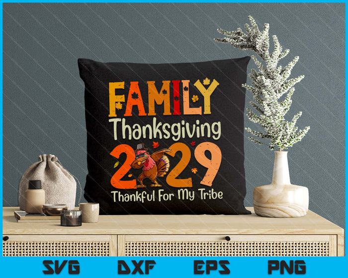 Family Thanksgiving 2029 Thanksgiving Crew Turkey Matching SVG PNG Digital Printable Files