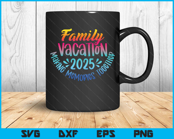 Family Vacation 2025 Beach Matching Family Summer Vacation SVG PNG Digital Printable Files