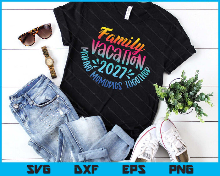 Family Vacation 2027 Beach Matching Family Summer Vacation SVG PNG Digital Printable Files