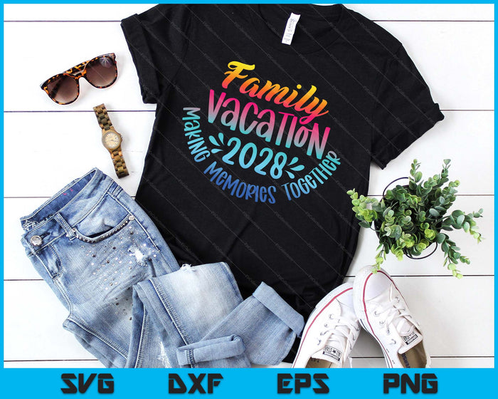 Family Vacation 2028 Beach Matching Family Summer Vacation SVG PNG Digital Printable Files