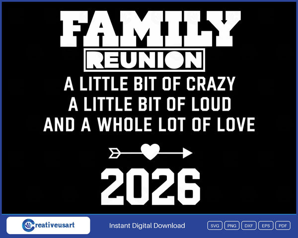 Family Reunion 2026 a little bit of crazy SVG design