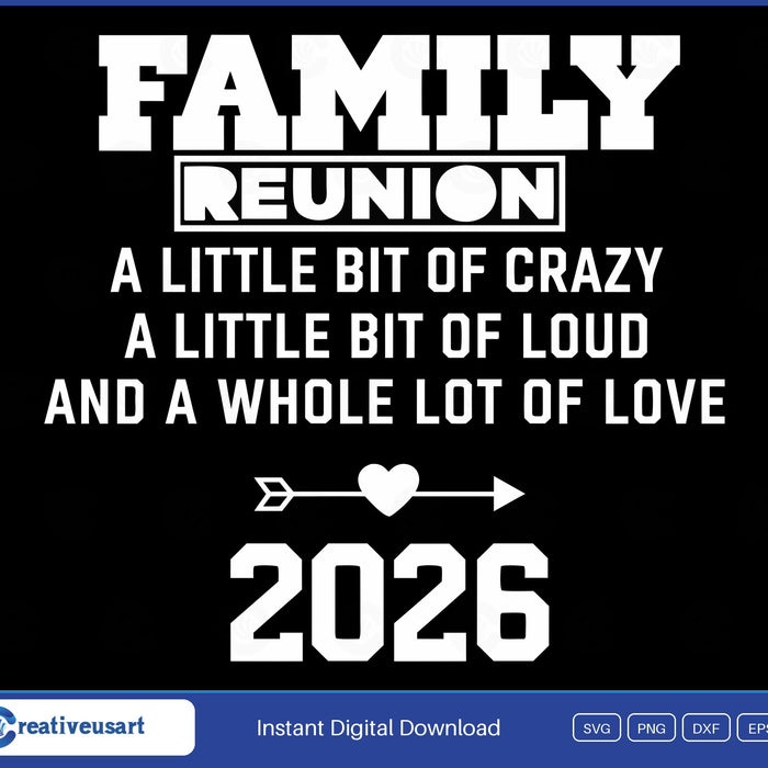 Family Reunion 2026 a little bit of crazy SVG design