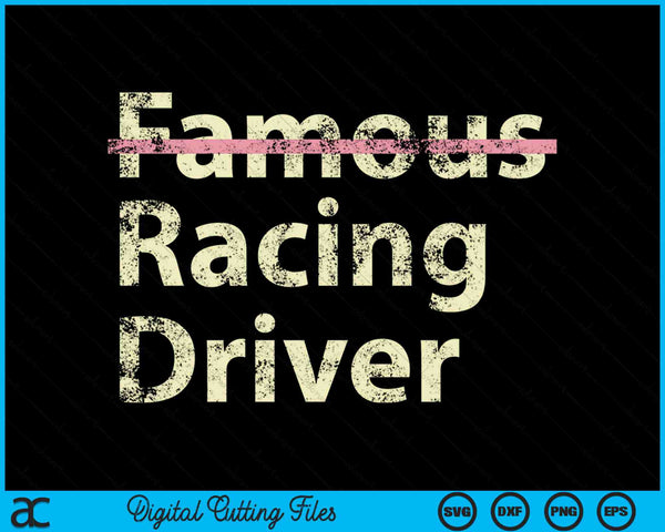 Famous Racing Driver Racer SVG PNG Digital Cutting Files