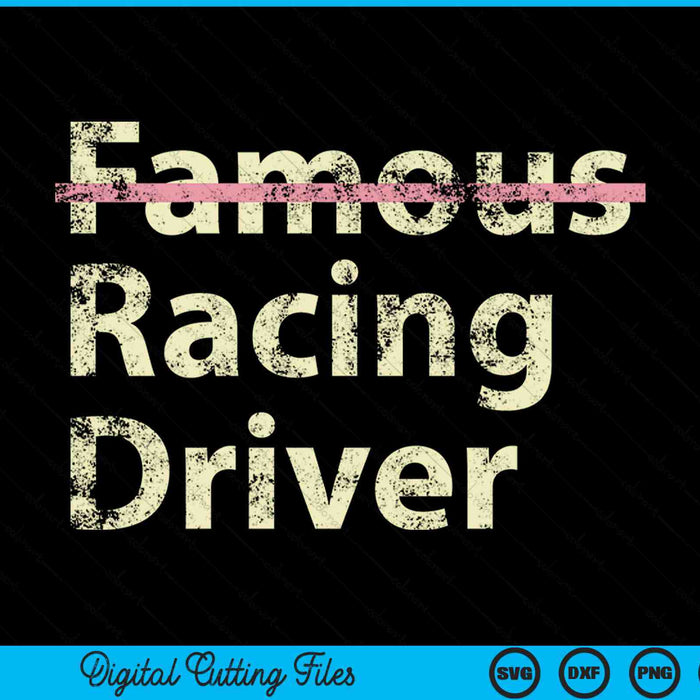 Famous Racing Driver Racer SVG PNG Digital Cutting Files