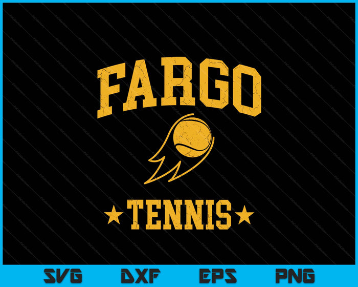 Fargo Rapids Tennis Vintage Gameday Retro Tennis Lover SVG PNG Digital Printable Files