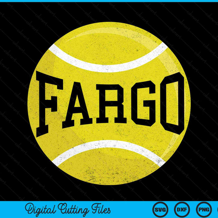 Fargo tennis fan SVG PNG cut file for Cricut