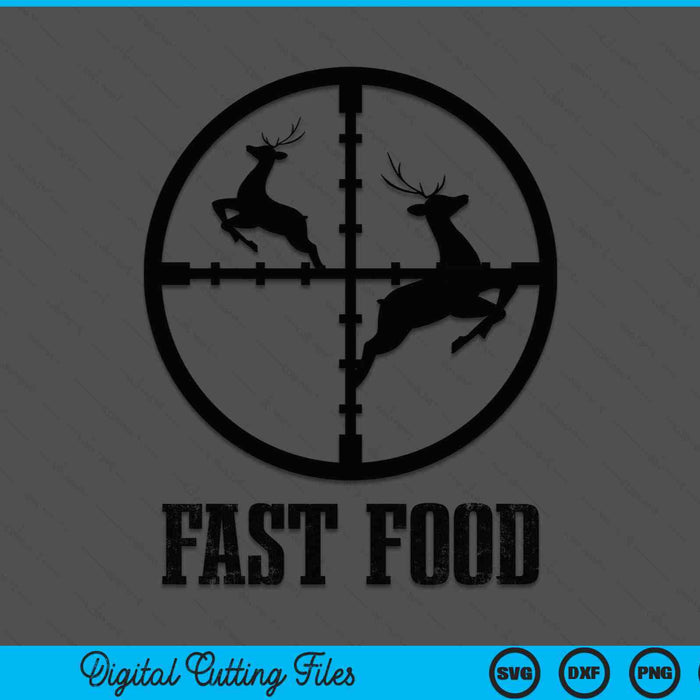 Fast Food Deer Hunting SVG PNG Digital Cutting Files