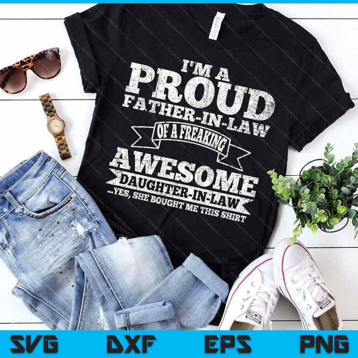 Father In Law Father’s Day From Daughter In Law SVG PNG Digital Printable Files