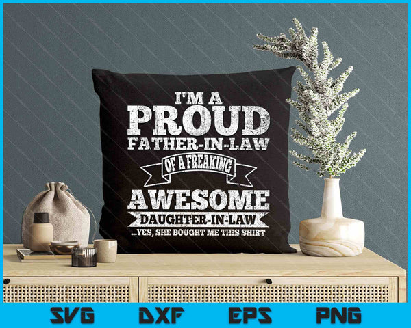 Father In Law Father’s Day From Daughter In Law SVG PNG Digital Printable Files