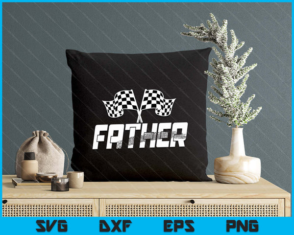 Father Pit Crew Family Racing Birthday Race Car SVG PNG Digital Printable Files