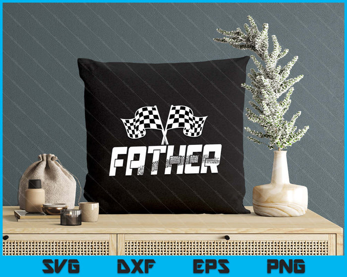 Father Pit Crew Family Racing Birthday Race Car SVG PNG Digital Printable Files