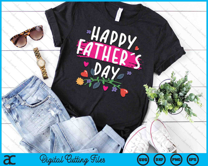 Vaderdag 2024 Happy Father's Day 2024 voor papa idee mannen SVG PNG digitale snijbestanden