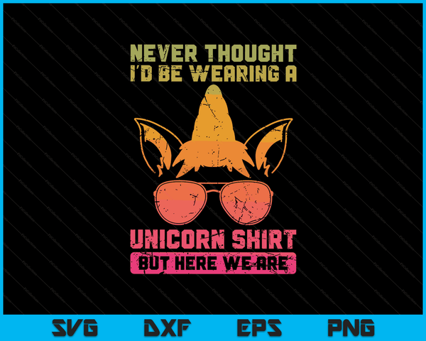 Vaderdag draag ik een eenhoorn shirt Dadacorn grappige SVG PNG digitale snijbestanden