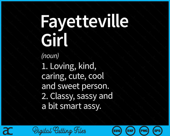 Fayetteville Girl NC Carolina del Norte Home Roots SVG PNG Archivos de corte digital