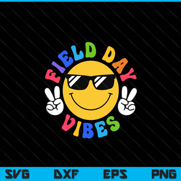 Field day vibes for teacher Kids happy SVG cut file