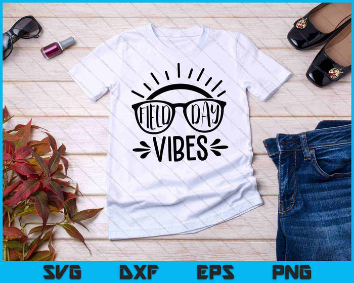 Field Day Vibes grappig shirt voor leraar kinderen SVG PNG snijden afdrukbare bestanden
