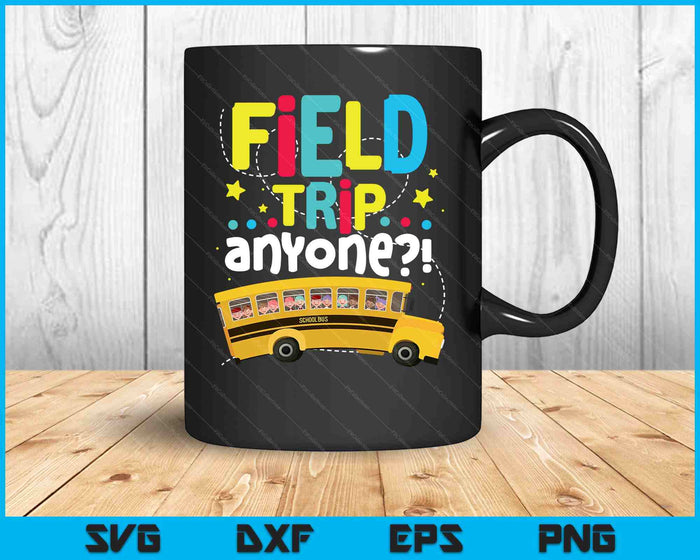 Field Trip Anyone Magic School Bus Kid Teacher Test Day SVG PNG Digital Printable Files