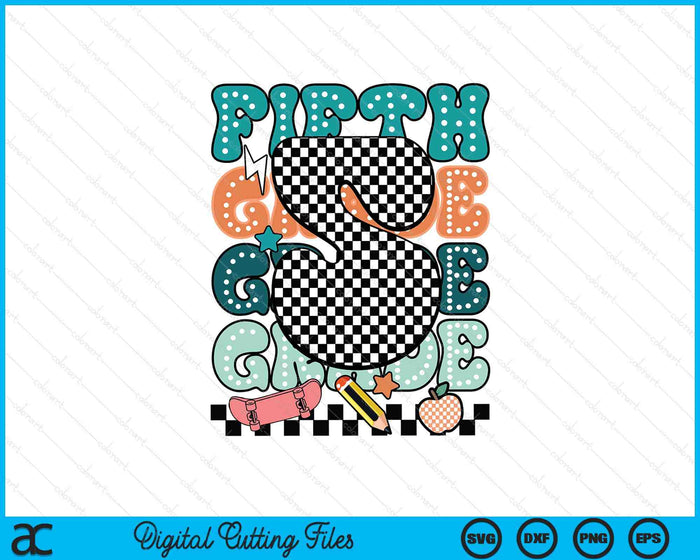 Fifth Grade Back To School For Boys SVG PNG Digital Printable Files