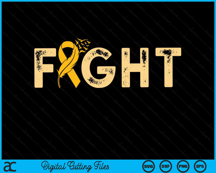 Fight Childhood Cancer Awareness SVG PNG Digital Cutting Files