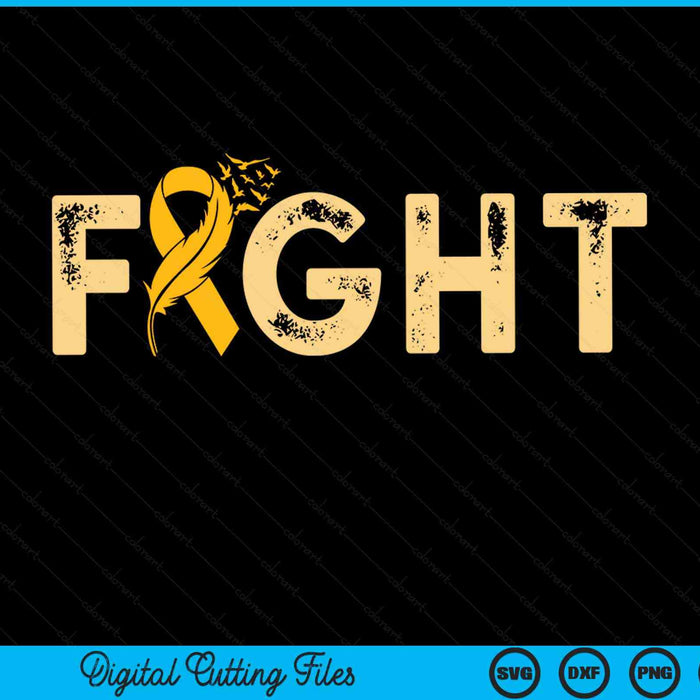 Fight childhood cancer awareness SVG cut file