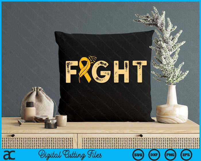 Fight Childhood Cancer Awareness SVG PNG Digital Cutting Files