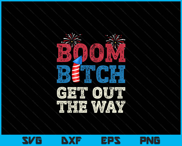 Fireworks Firing System Director Boom 4th Of July SVG PNG Digital Cutting Files