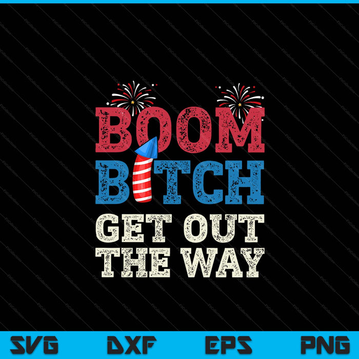 Fireworks firing system director boom 4th of July SVG cut file