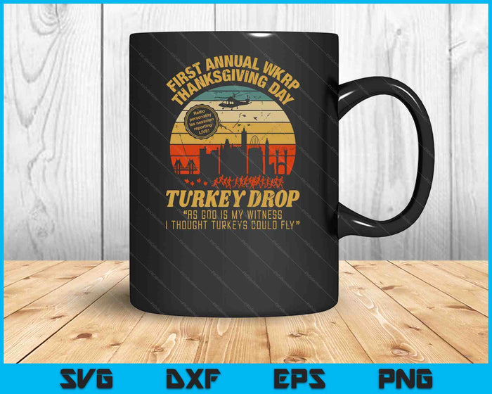 First Annual WKRP Thanksgiving Day Cincinnati OH Shirts SVG PNG Digital Cutting Files