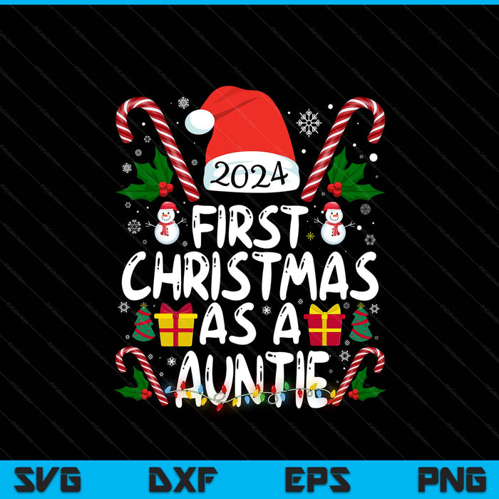 First Christmas as a auntie family matching SVG cut file