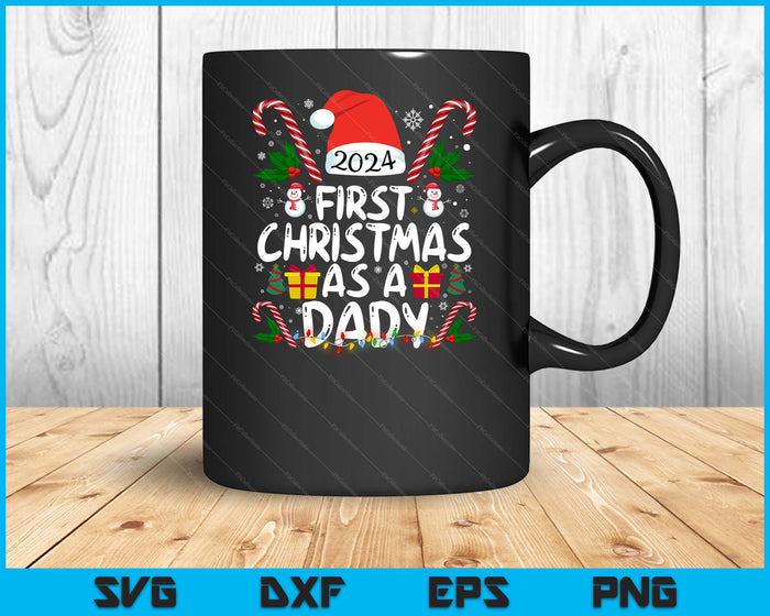 First Christmas As A Dady Family Matching 1st New Dady SVG PNG Digital Printable Files