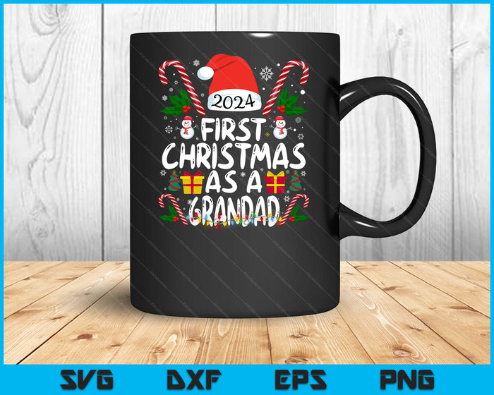 First Christmas As A Grandad Family Matching SVG PNG Digital Printable Files