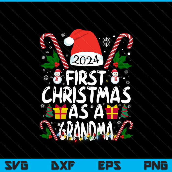 First Christmas as a grandma family matching SVG cut file