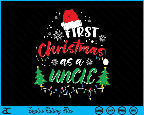 Eerste kerst als oom nieuwe oom 1e kerst SVG PNG digitale snijbestanden