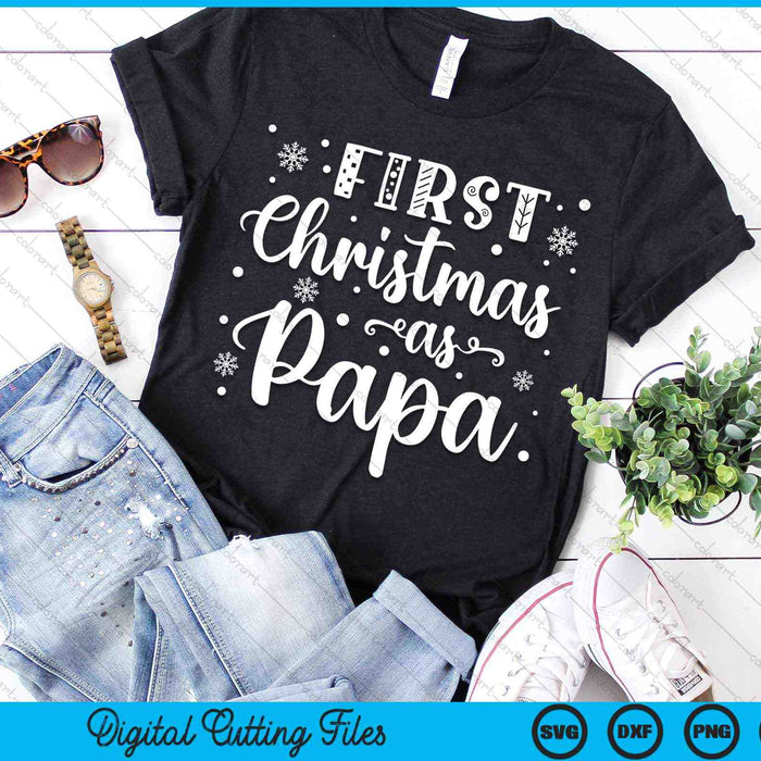 First Christmas As Daddy New Parents Christmas SVG PNG Digital Cutting Files