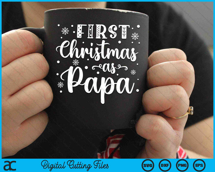 First Christmas As Daddy New Parents Christmas SVG PNG Digital Cutting Files