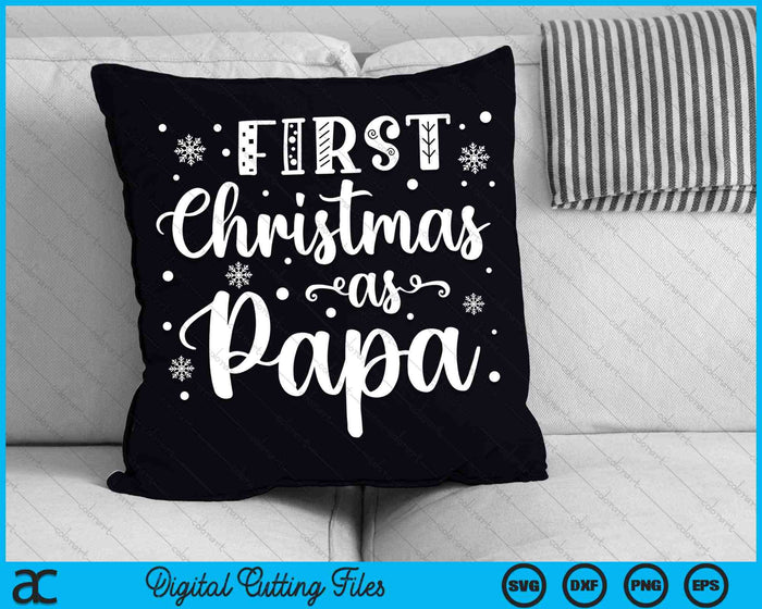 First Christmas As Daddy New Parents Christmas SVG PNG Digital Cutting Files