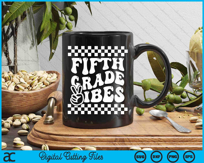 First Day Of Fifth Grade Vibes Girls Back To School Boys SVG PNG Digital Cutting Files