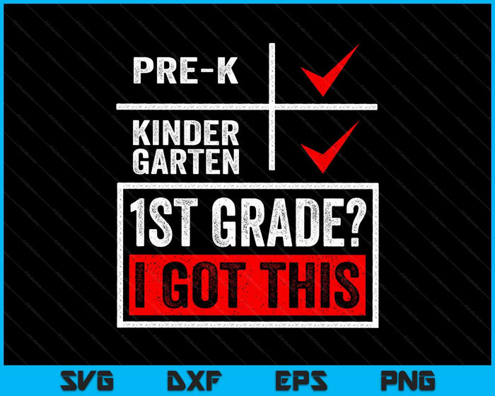 First Day Of First Grade  Boys Girls Back To School SVG PNG Digital Printable Files