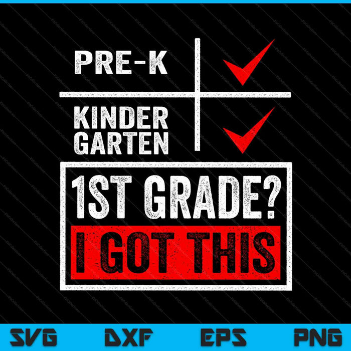 First Day Of First Grade  Boys Girls Back To School SVG PNG Digital Printable Files