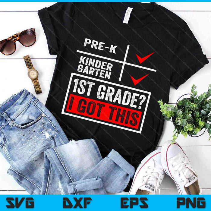 First Day Of First Grade  Boys Girls Back To School SVG PNG Digital Printable Files