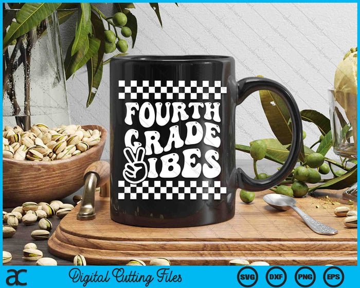 First Day Of Fourth Grade Vibes Girls Back To School Boys SVG PNG Digital Cutting Files