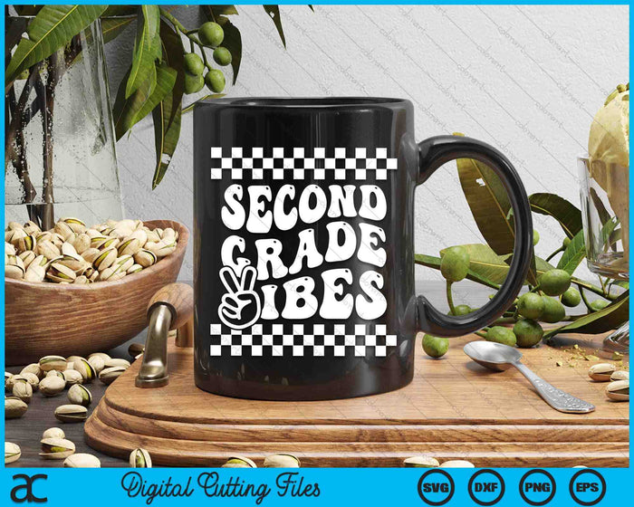 First Day Of Second Grade Vibes Girls Back To School Boys SVG PNG Digital Cutting Files