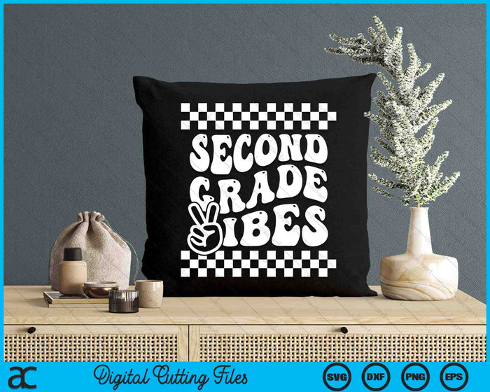 First Day Of Second Grade Vibes Girls Back To School Boys SVG PNG Digital Cutting Files