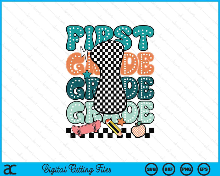 First Grade Back To School For Boys SVG PNG Digital Printable Files