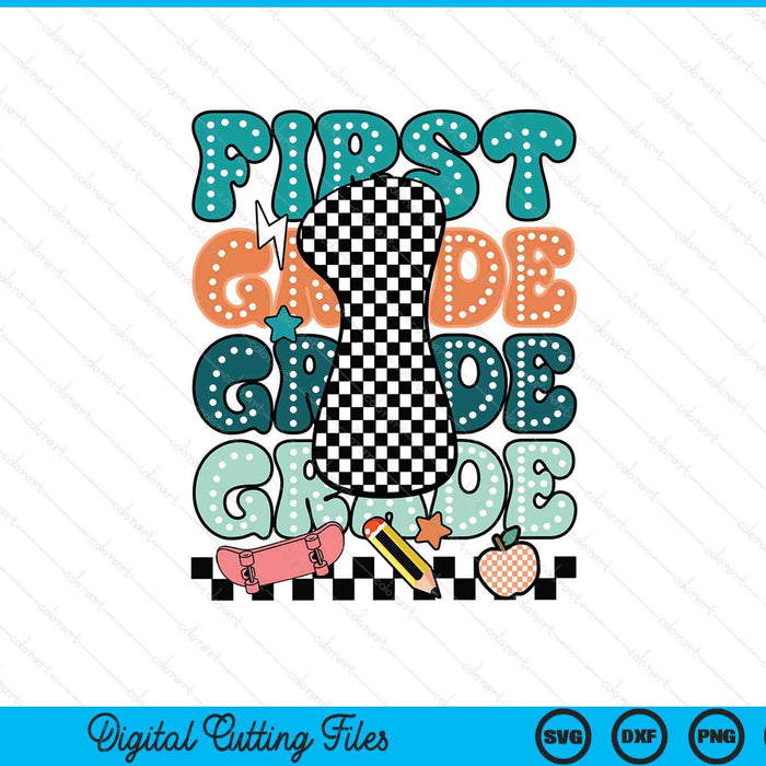First Grade Back To School For Boys SVG PNG Digital Printable Files